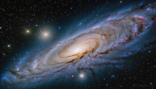 Outdoors brought to life with a serene galaxy