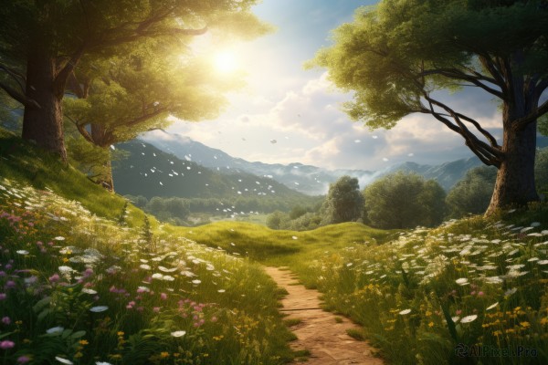 A enchanting day highlighting a landscape