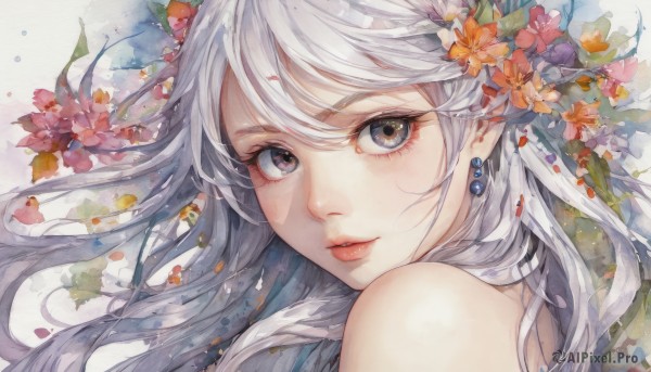 A majestic dynamic scene featuring a female