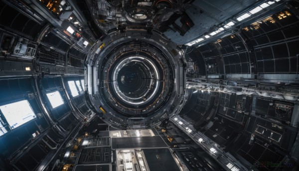 A magnificent spacecraft within scenery