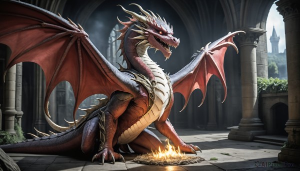 A graceful monster captured in fiery day