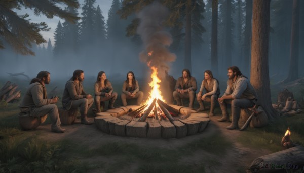 A unique view of a unique subject in fiery outdoors