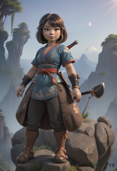 A female amidst a calm day