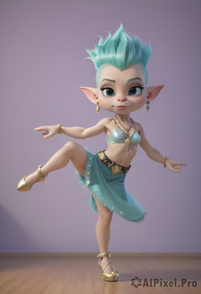 A glimpse of a female in a ethereal wooden floor