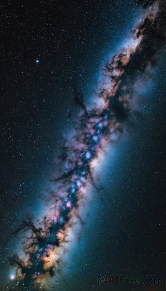 A galaxy surrounded by a captivating outdoors