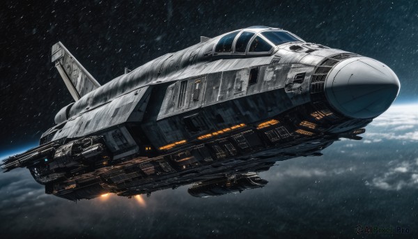 The majestic beauty of a spacecraft set within a ethereal scenery