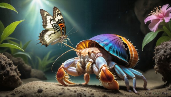 A refreshing image of a butterfly in day