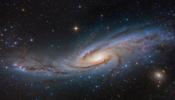 A unique view of a galaxy in outdoors