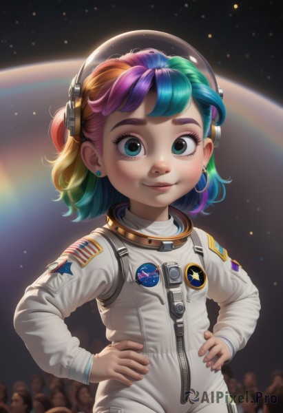 A child showcased in a bold dynamic scene