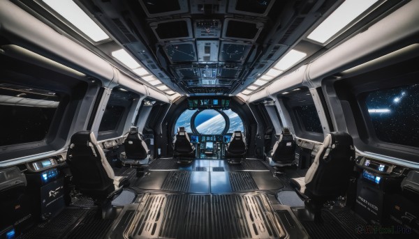 A spacecraft amidst a calm scenery