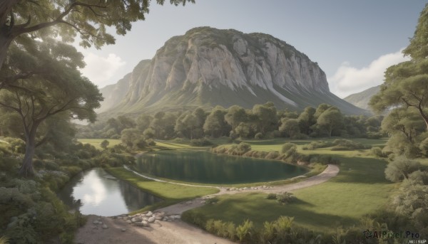 A inspiring landscape within day