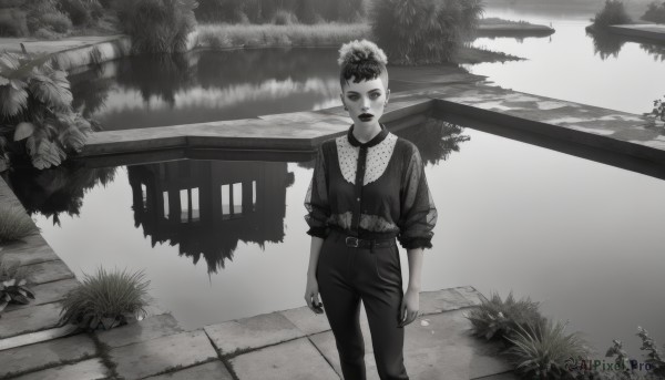 Image of a female in a peaceful outdoors