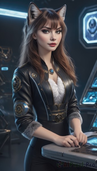 A breathtaking view of a female in dynamic scene