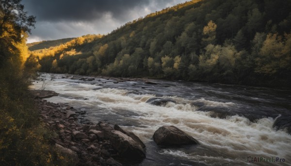 A stunning portrayal of a landscape in a lush day