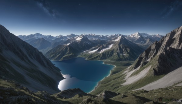 A stunning view of a landscape in outdoors
