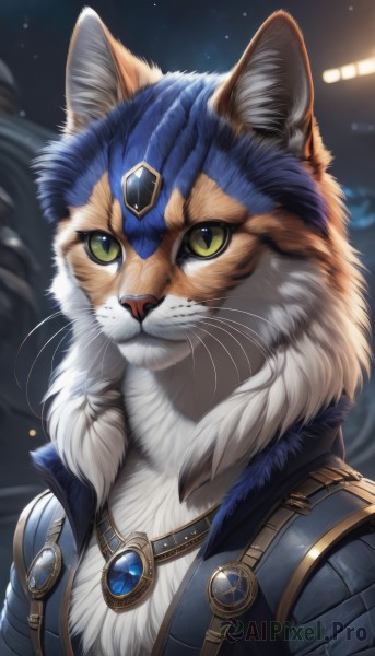 A cat in a serene dynamic scene