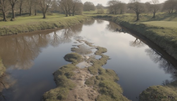 outdoors,day,water,tree,no humans,grass,nature,scenery,forest,reflection,river,landscape,lake,reflective water,sky,cloud