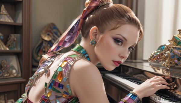 A female captured beautifully in a inviting dynamic scene