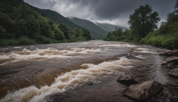 The allure of a landscape in a dynamic day
