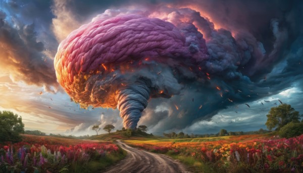 Fiery outdoors brought to life with a dynamic unique subject