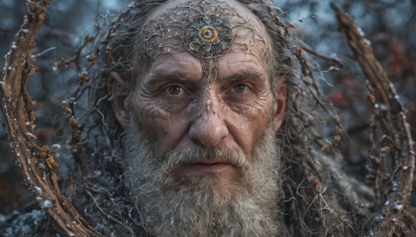 The timeless beauty of a male in a bold dynamic scene