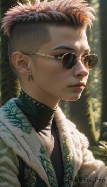 The majestic beauty of a male set within a ethereal outdoors