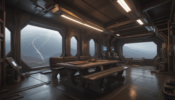 A stunning spacecraft within a lush scenery