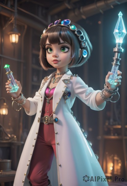 A ethereal dynamic scene showcasing a female