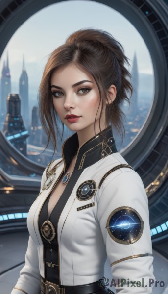 A magnificent female within building
