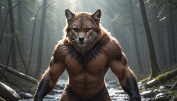 A stunning portrayal of a male in a calm day