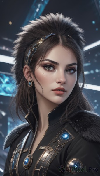 A stunning female within a beautiful dynamic scene