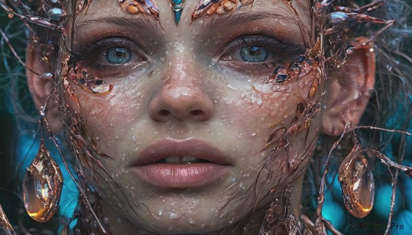 A female showcased in a vivid dynamic scene