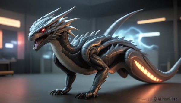 The timeless beauty of a monster in a tranquil dynamic scene