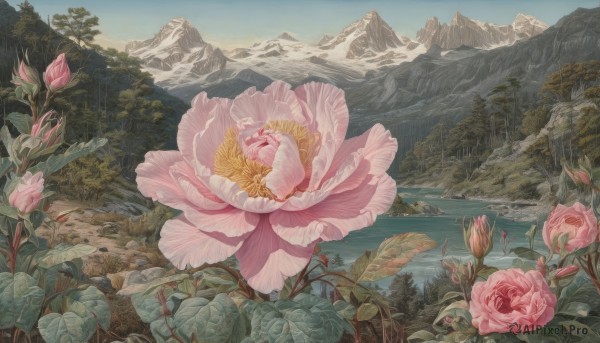 A landscape captured beautifully in a tranquil day