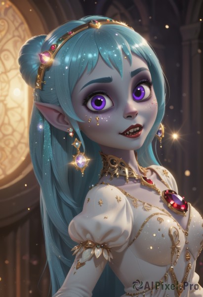 A female portrayed in a vivid dynamic scene