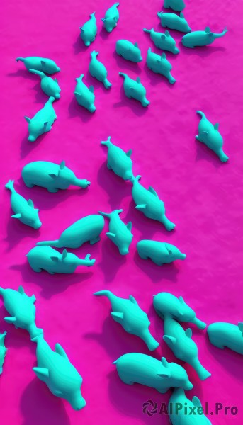 lying,no humans,shadow,animal,from above,pink background,death,too many,odd one out,scenery,meme,animal focus,pink theme