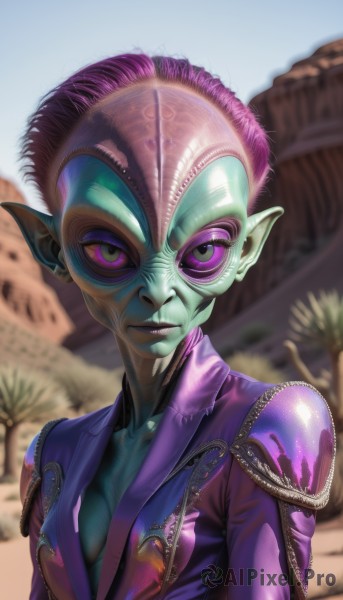 A breathtaking day featuring a alien