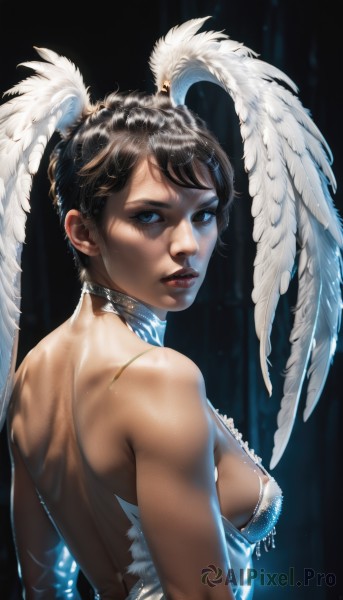 A stunning portrayal of a female in a lush dynamic scene