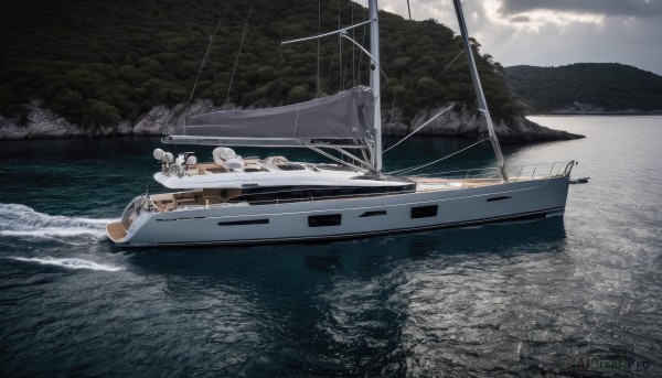 A stunning view of a boat in day