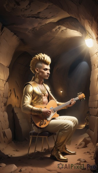 Dynamic scene brought to life with a dynamic male