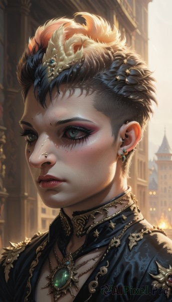 The serene presence of a female in a breathtaking dynamic scene
