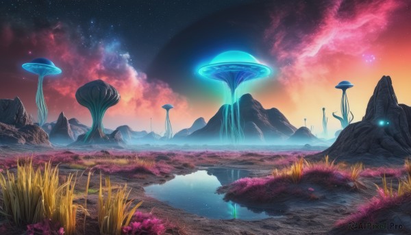 Sunset outdoors brought to life with a dynamic landscape