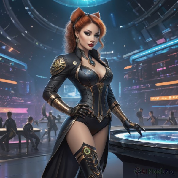 A female in a picturesque dynamic scene
