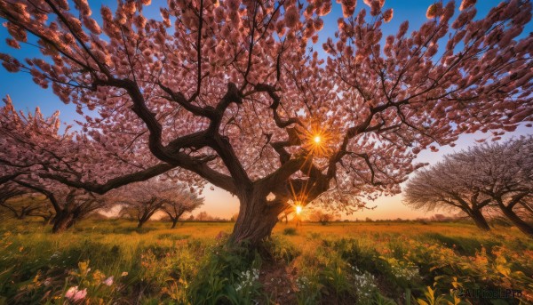 A unique subject framed by the beauty of a calm sunset outdoors