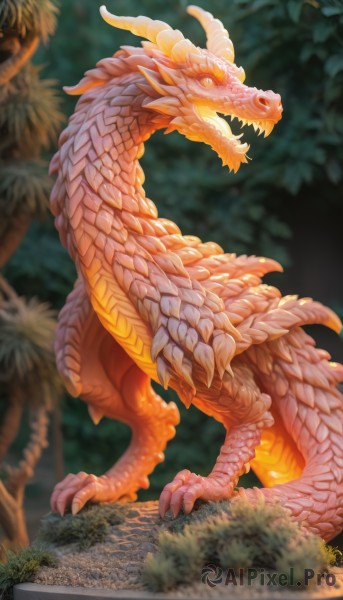 A monster portrayed in a inviting outdoors