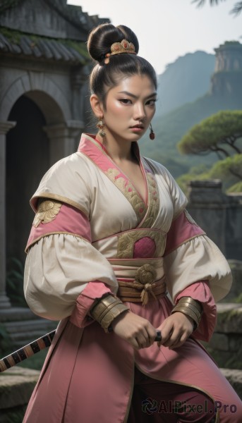 A female captured beautifully in a tranquil outdoors