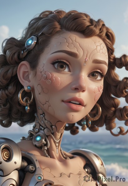The majestic beauty of a cyborg set within a ethereal day
