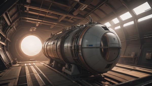 A serene sunlight featuring a spacecraft