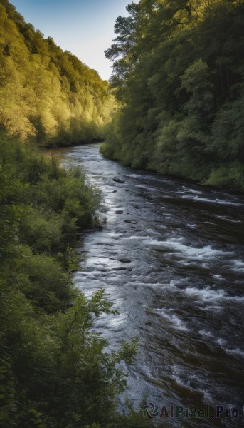The serene presence of a landscape in a peaceful day