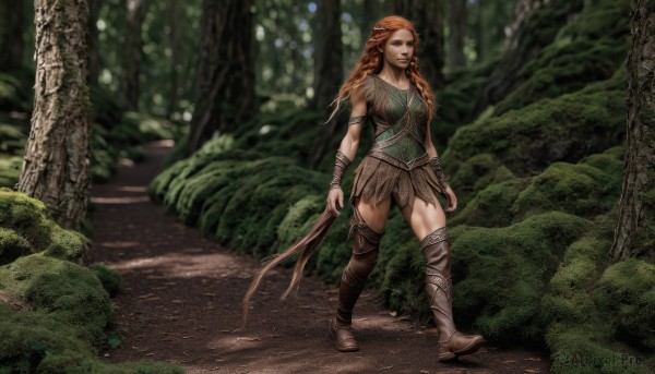 A inspiring female within outdoors